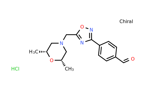 CAS 1217788-40-3 | 4-(5-(((2R,6S)-2,6-Dimethylmorpholino)methyl)-1,2,4-oxadiazol-3-yl)benzaldehyde hydrochloride