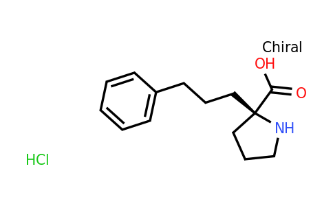 CAS 1217792-29-4 | (R)-2-(3-Phenylpropyl)pyrrolidine-2-carboxylic acid hydrochloride