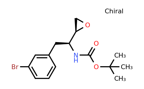 CAS 1217801-96-1 | tert-Butyl ((S)-2-(3-bromophenyl)-1-((S)-oxiran-2-yl)ethyl)carbamate
