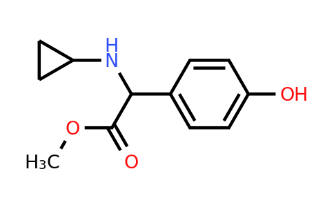 CAS 1218087-43-4 | Methyl 2-(cyclopropylamino)-2-(4-hydroxyphenyl)acetate