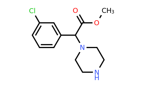 CAS 1218135-73-9 | methyl 2-(3-chlorophenyl)-2-(piperazin-1-yl)acetate