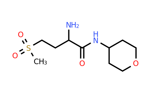 CAS 1218167-53-3 | 2-amino-4-methanesulfonyl-N-(oxan-4-yl)butanamide