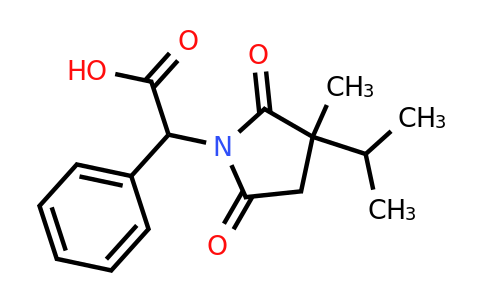 CAS 1218298-21-5 | 2-[3-methyl-2,5-dioxo-3-(propan-2-yl)pyrrolidin-1-yl]-2-phenylacetic acid