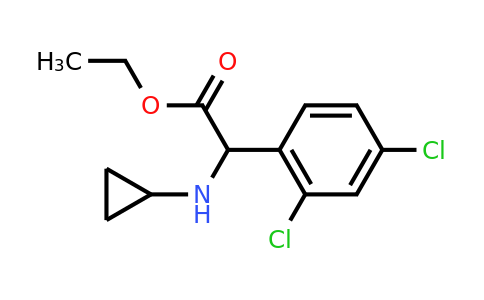 CAS 1218299-47-8 | Ethyl 2-(cyclopropylamino)-2-(2,4-dichlorophenyl)acetate