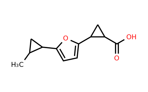 CAS 1218328-99-4 | 2-[5-(2-Methylcyclopropyl)furan-2-yl]cyclopropane-1-carboxylic acid