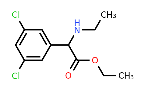 CAS 1218548-99-2 | ethyl 2-(3,5-dichlorophenyl)-2-(ethylamino)acetate