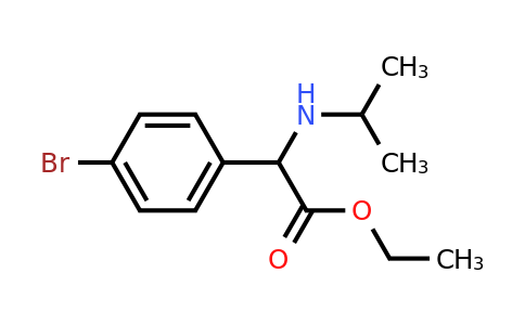 CAS 1218613-28-5 | ethyl 2-(4-bromophenyl)-2-[(propan-2-yl)amino]acetate