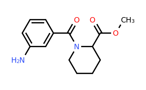 CAS 1218650-55-5 | Methyl 1-(3-aminobenzoyl)piperidine-2-carboxylate