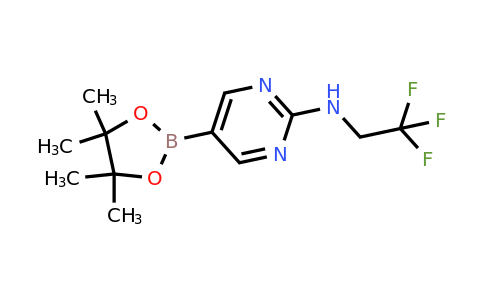 CAS 1218789-32-2 | 5-(4,4,5,5-Tetramethyl-1,3,2-dioxaborolan-2-yl)-N-(2,2,2-trifluoroethyl)pyrimidin-2-amine