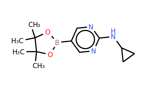CAS 1218789-33-3 | N-cyclopropyl-5-(4,4,5,5-tetramethyl-1,3,2-dioxaborolan-2-YL)pyrimidin-2-amine