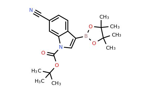 CAS 1218790-23-8 | tert-butyl 6-cyano-3-(4,4,5,5-tetramethyl-1,3,2-dioxaborolan-2-yl)indole-1-carboxylate