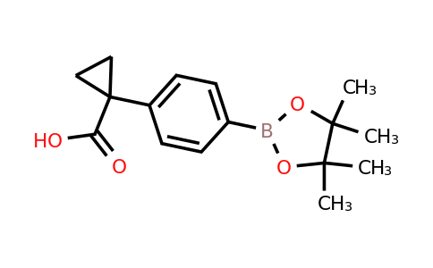 CAS 1218790-98-7 | 1-(4-(4,4,5,5-Tetramethyl-1,3,2-dioxaborolan-2-yl)phenyl)cyclopropanecarboxylic acid