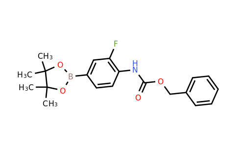 CAS 1218791-14-0 | Benzyl (2-fluoro-4-(4,4,5,5-tetramethyl-1,3,2-dioxaborolan-2-yl)phenyl)carbamate