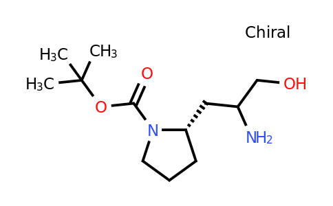 CAS 1219114-38-1 | Tert-butyl (2S)-2-(2-amino-3-hydroxypropyl)pyrrolidine-1-carboxylate