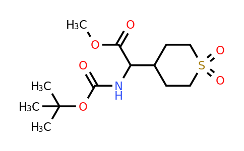 CAS 1219371-51-3 | Methyl 2-(boc-amino)-2-(1,1-dioxo-4-tetrahydrothiopyranyl)acetate