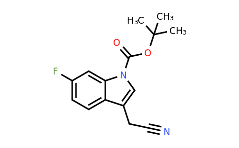 CAS 1219945-14-8 | tert-Butyl 3-(cyanomethyl)-6-fluoro-1H-indole-1-carboxylate