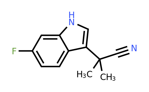 CAS 1219945-16-0 | 2-(6-fluoro-1H-indol-3-yl)-2-methylpropanenitrile