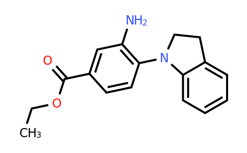 CAS 1219967-45-9 | Ethyl 3-amino-4-(indolin-1-yl)benzoate