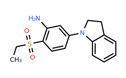 CAS 1219976-14-3 | 2-(Ethylsulfonyl)-5-(indolin-1-yl)aniline