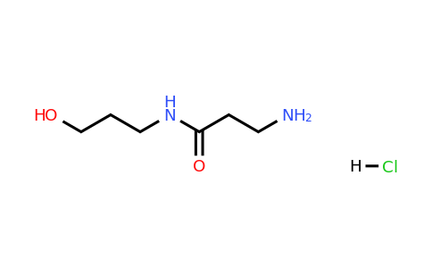 CAS 1220034-67-2 | 3-Amino-N-(3-hydroxypropyl)propanamide hydrochloride