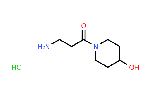 CAS 1220038-99-2 | 3-amino-1-(4-hydroxypiperidin-1-yl)propan-1-one hydrochloride