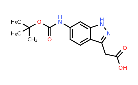 CAS 1220040-13-0 | (6-tert-Butoxycarbonylamino-1H-indazol-3-yl)-acetic acid