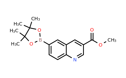 CAS 1220418-81-4 | Methyl 6-(4,4,5,5-tetramethyl-1,3,2-dioxaborolan-2-yl)quinoline-3-carboxylate