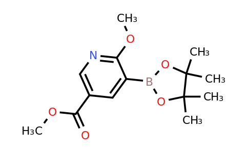 CAS 1220423-84-6 | Methyl 6-methoxy-5-(4,4,5,5-tetramethyl-1,3,2-dioxaborolan-2-YL)nicotinate