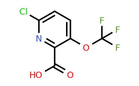 CAS 1221171-83-0 | 6-chloro-3-(trifluoromethoxy)pyridine-2-carboxylic acid