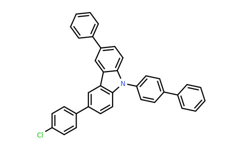 CAS 1221238-04-5 | 9-([1,1'-Biphenyl]-4-yl)-3-(4-chlorophenyl)-6-phenyl-9H-carbazole