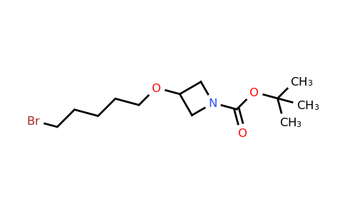 CAS 1221715-90-7 | tert-Butyl 3-((5-bromopentyl)oxy)azetidine-1-carboxylate