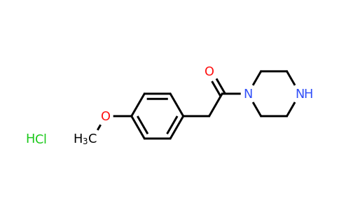 CAS 1221723-52-9 | 2-(4-Methoxyphenyl)-1-(piperazin-1-yl)ethan-1-one hydrochloride