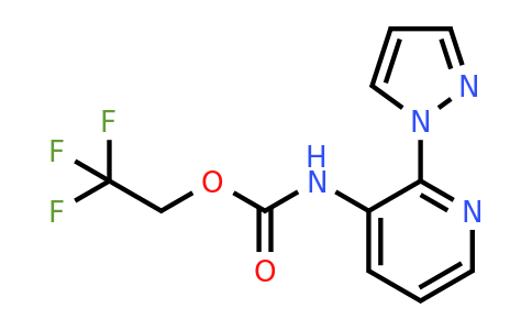 CAS 1221723-57-4 | 2,2,2-Trifluoroethyl N-[2-(1H-pyrazol-1-yl)pyridin-3-yl]carbamate
