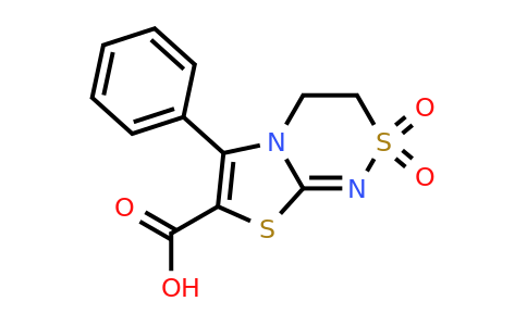 CAS 1221723-96-1 | 2,2-Dioxo-6-phenyl-3H,4H-2lambda6-[1,3]thiazolo[2,3-c][1,2,4]thiadiazine-7-carboxylic acid