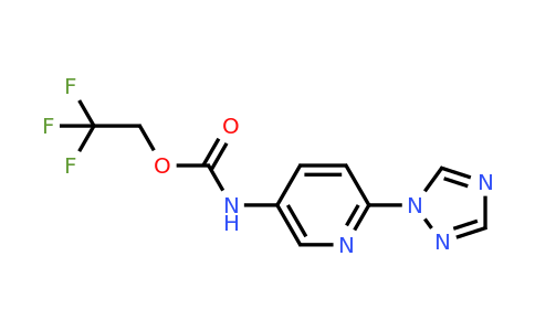 CAS 1221724-49-7 | 2,2,2-Trifluoroethyl N-[6-(1H-1,2,4-triazol-1-yl)pyridin-3-yl]carbamate