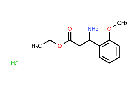 CAS 1221724-67-9 | Ethyl 3-amino-3-(2-methoxyphenyl)propanoate hydrochloride