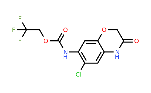 CAS 1221725-15-0 | 2,2,2-Trifluoroethyl N-(6-chloro-3-oxo-3,4-dihydro-2H-1,4-benzoxazin-7-yl)carbamate