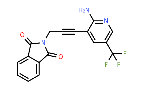 CAS 1221792-28-4 | 2-(3-(2-Amino-5-(trifluoromethyl)pyridin-3-yl)prop-2-yn-1-yl)isoindoline-1,3-dione