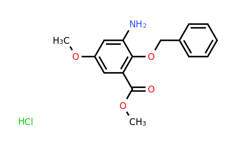 CAS 1221792-96-6 | Methyl 3-amino-2-(benzyloxy)-5-methoxybenzoate hydrochloride