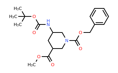 CAS 1221819-24-4 | 1-Benzyl 3-methyl 5-(tert-butoxycarbonylamino)piperidine-1,3-dicarboxylate