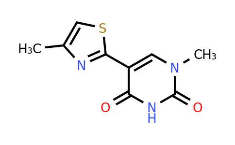 CAS 1221820-86-5 | 1-Methyl-5-(4-methyl-1,3-thiazol-2-yl)-1,2,3,4-tetrahydropyrimidine-2,4-dione