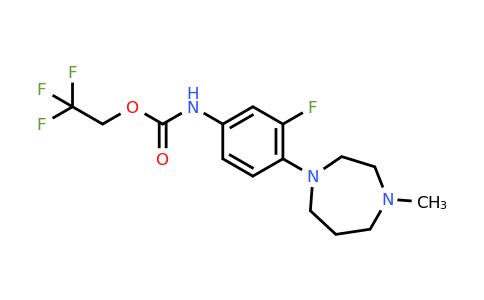 CAS 1221820-90-1 | 2,2,2-trifluoroethyl N-[3-fluoro-4-(4-methyl-1,4-diazepan-1-yl)phenyl]carbamate
