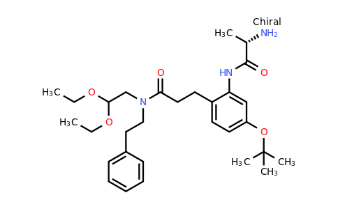CAS 1222068-59-8 | (S)-3-(2-(2-Aminopropanamido)-4-(tert-butoxy)phenyl)-N-(2,2-diethoxyethyl)-N-phenethylpropanamide