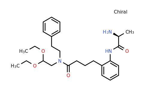 CAS 1222068-67-8 | (S)-4-(2-(2-Aminopropanamido)phenyl)-N-(2,2-diethoxyethyl)-N-phenethylbutanamide