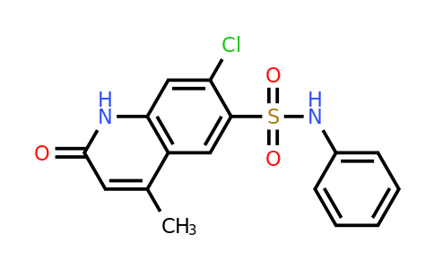 CAS 1222859-29-1 | 7-Chloro-4-methyl-2-oxo-N-phenyl-1,2-dihydroquinoline-6-sulfonamide