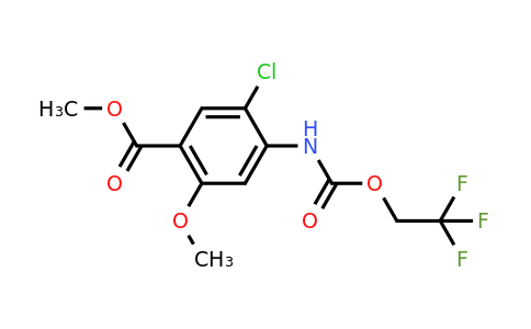 CAS 1223395-43-4 | Methyl 5-chloro-2-methoxy-4-{[(2,2,2-trifluoroethoxy)carbonyl]amino}benzoate