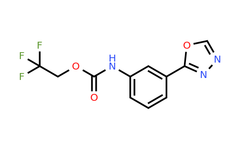CAS 1223467-97-7 | 2,2,2-Trifluoroethyl N-[3-(1,3,4-oxadiazol-2-yl)phenyl]carbamate