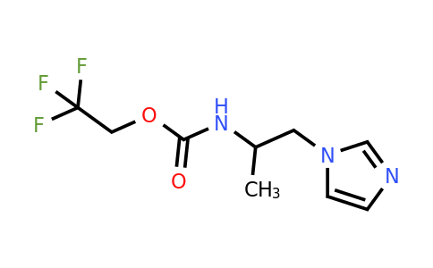 CAS 1223468-06-1 | 2,2,2-Trifluoroethyl N-[1-(1H-imidazol-1-yl)propan-2-yl]carbamate