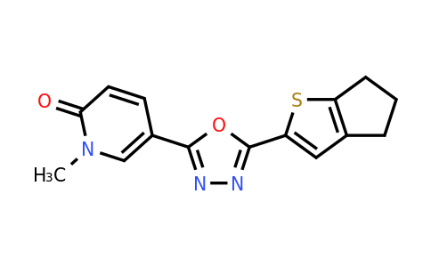 CAS 1223636-41-6 | 5-(5-{4H,5H,6H-cyclopenta[b]thiophen-2-yl}-1,3,4-oxadiazol-2-yl)-1-methyl-1,2-dihydropyridin-2-one
