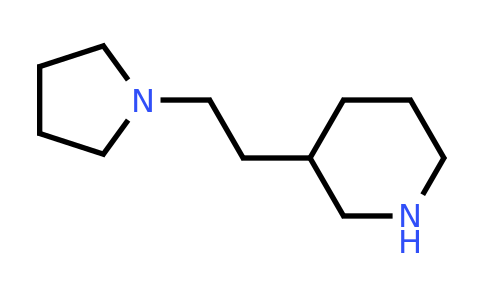 CAS 122373-96-0 | 3-(2-(Pyrrolidin-1-yl)ethyl)piperidine